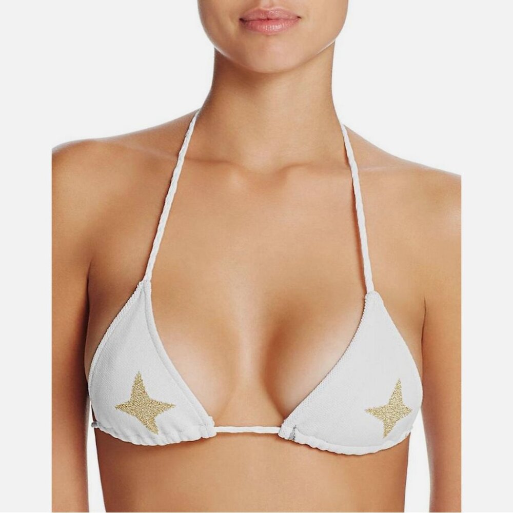 Lovers & Friends Splashin Around Metallic Star Bikini Top
